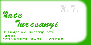 mate turcsanyi business card
